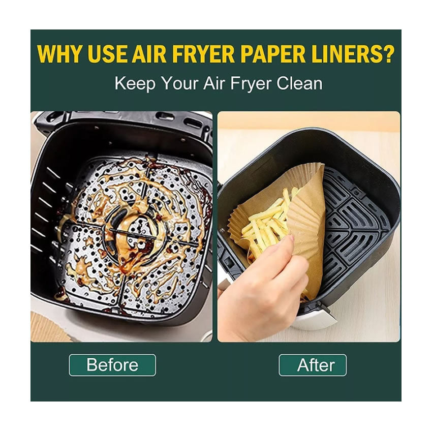 Papel para AirFryer x100 CUADRADO