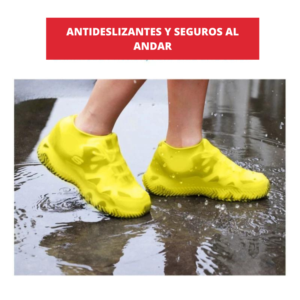 Funda Impermeable y Reutilizable para Zapatos - Amarillo/Talla M